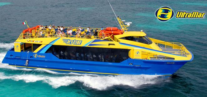 Catamaranes B/M Ultrajet I y II. Capacidad: 250 pasajeros. Velocidad: 25 kn.