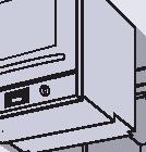 mueble de 30 mm. Estos hornos no deberán instalarse bajo placas independientes a gas o mixtas.