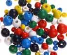 Pinzas Perlas de madera colores degradados es Surtidos 120 uds. (6 mm.