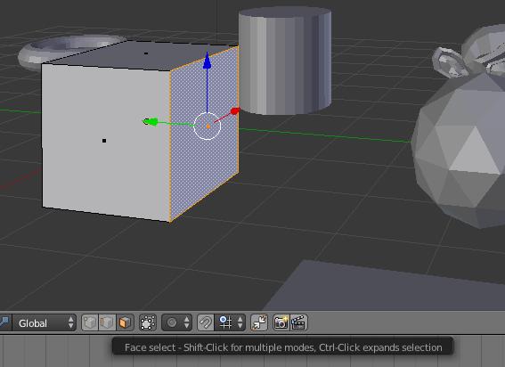 Modo Edición Al seleccionar un objeto 3D podemos pasar al modo edición (presionando Tab) para editar su topología. Blender ofrece tres modos de edición: vértices, lados y caras.