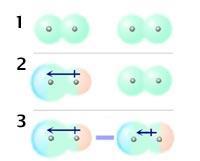 Fuerzas de Van der Waals Las nubes electrónicas de las moléculas pueden polarizarse generando pequeños dipolos.