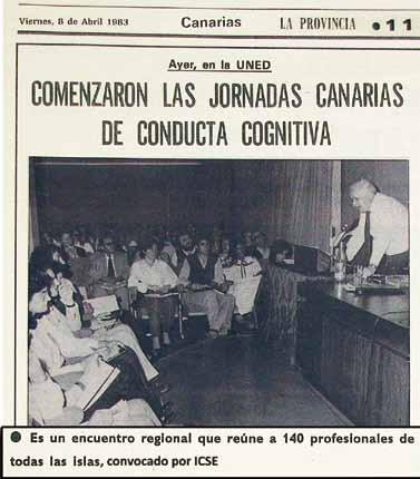 (Noticia de Prensa de la Provincia, 8 de abril de 1983) Conferencia del Magistrado Manuel