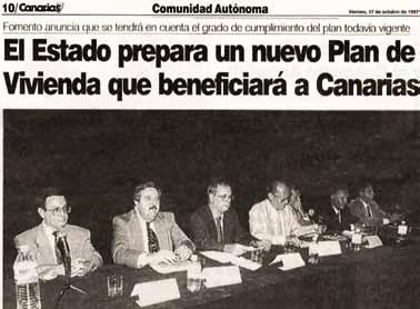 Jornadas sobre: Legislación del Suelo (1997) ͳͳd. Carmelo Romero. Presidente del Colegio de Administrativos. ͳͳd. Rafael Fernández Valverde. Vocal del C.G.P.J. ͳͳd. José Domingo Martín.
