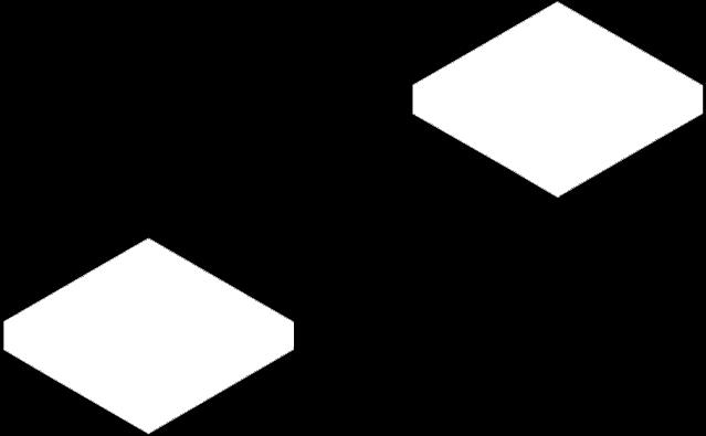 Las primeras hiladas usan ocho (8) bloques (4"x 8" x 16"); cuatro (4) por columna. Después de colocar la primera hilada, verifique que esté nivelada antes de continuar.