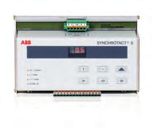 Productos y sistemas SYNCHROTACT SYNCHROTACT 5 1 2 3 Los productos SYNCHROTACT 5 se utilizan para la sincronización automática y manual de los generadores con redes eléctricas y para