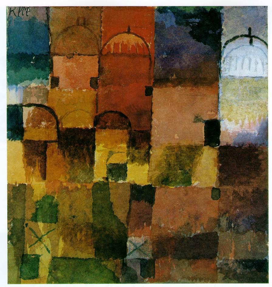 Paul Klee llegó a la escuela en 1920. Persona muy culta y pintor notable, muy interesado por los problemas teóricos del arte.