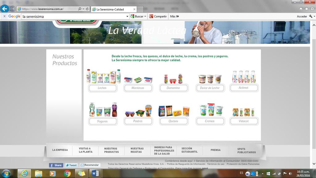 los productos Sancor, se comercializan en supermercados mayoristas, supermercados minoristas, farmacias, estaciones de servicio, kioscos, almacenes.