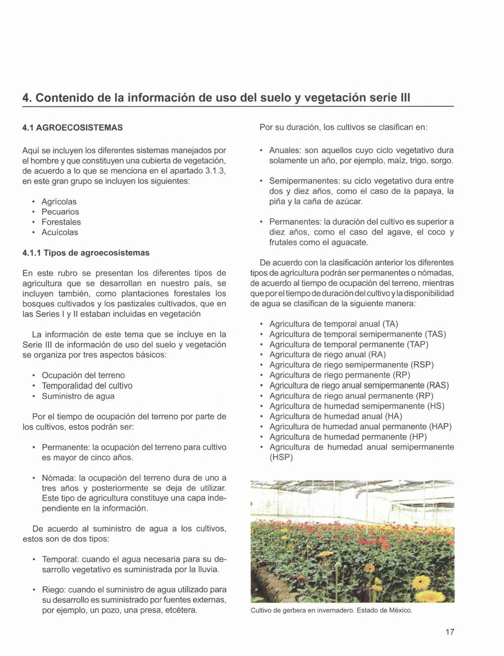 4. Contenido de la información de uso del suelo y vegetación serie III 4.