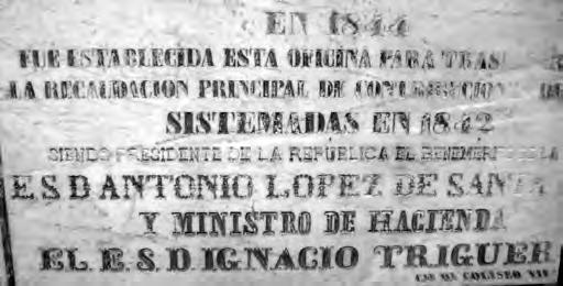 Figura 1. Detalles de la placa usada durante el gobierno del presidente Santa Anna. Fotos de Elsa Hernández Pons, 2009.