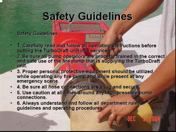 PROCEDIMIENTOS DE SEGURIDAD Procedimientos de Seguridad 1. Lea cuidadosamente y siga todas las instrucciones de el manual de operación antes de poner a trabajar el eductor. 2.