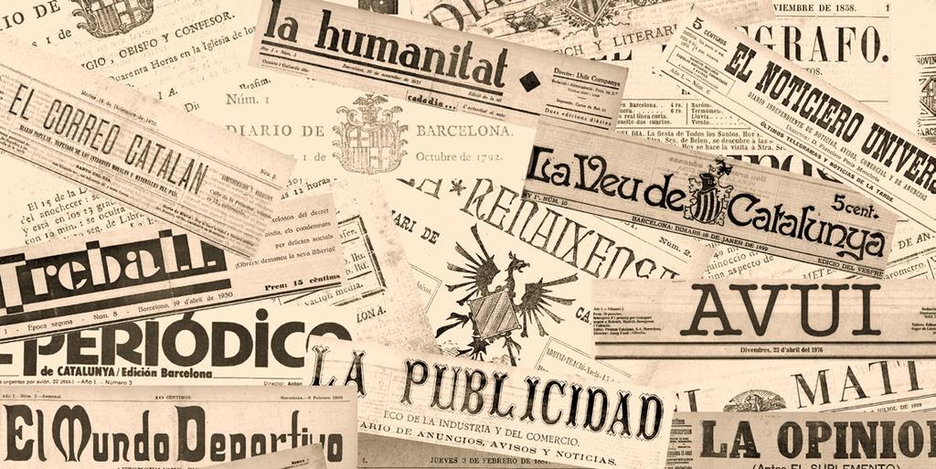 4 al 6/10/2017 XV Congrés d Història de Barcelona: història de la premsa diària de Barcelona L any 2017 es compleixen 225 anys de l aparició del Diario de Barcelona, el dia 1 d octubre de 1792.