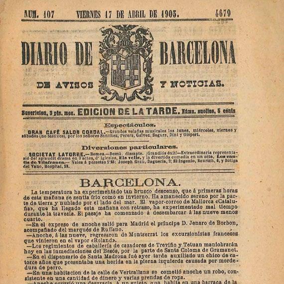 10/11/2016-31/3/2017 Exposició: Diario de Barcelona.
