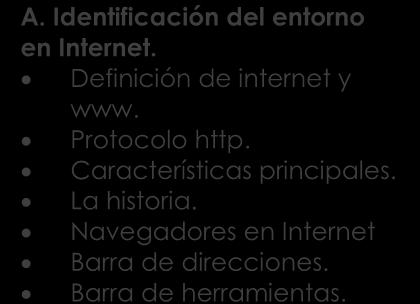 Identificación del entorno en Internet. Definición de internet y www. Protocolo http.