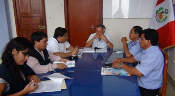 Gerente de Usuarios de SUNASS y representantes de la OSD Iquitos y de la Gerencia
