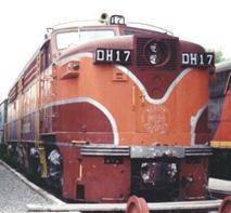 Locomotora de tracción diésel eléctrica DH 17 De 250 locomotoras modelo PA1 de ALCO, diseñadas para dar servicio en trenes de pasajeros, llegaron a México cuatro, que en 1978 habían sido adquiridas