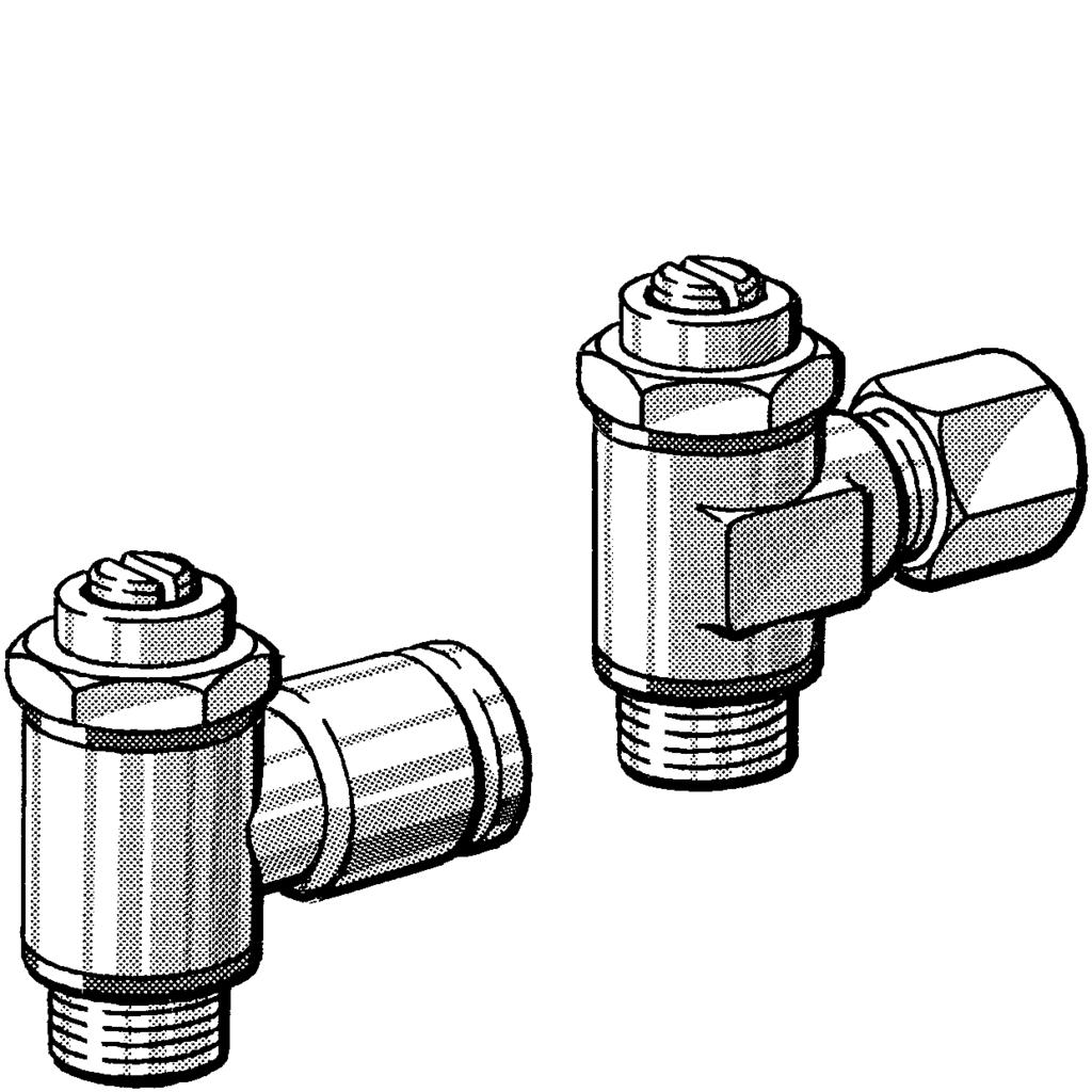 Válvulas reguladoras de caudal unidireccionales - diseño banjo Rosca de conexión Versión Para tubo de diá. [mm] N de ref.