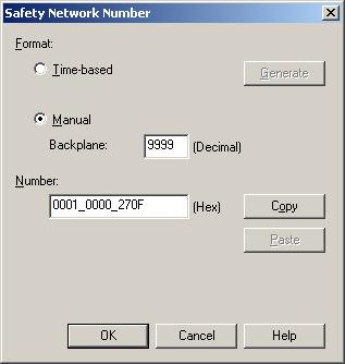 CIP Safety y número de red de seguridad Capítulo 4 El SNN utilizado por el sistema es un número hexadecimal de 6 bytes.
