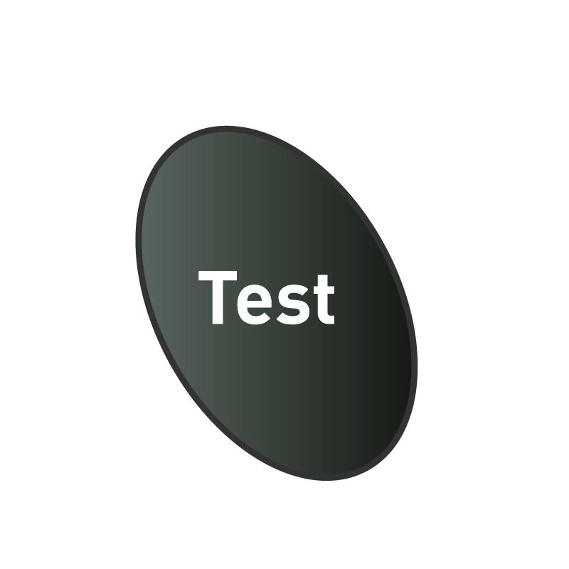 Test de corte Para realizar la prueba de corte pulse en " modo online el botón "test", el plotter cortará un triángulo con un borde de pelado rectangular en el punto cero previamente gravado.
