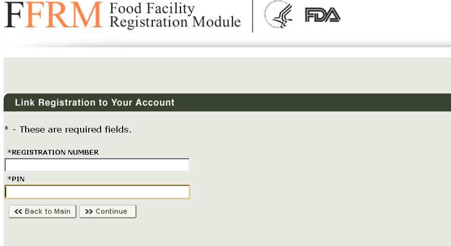 10.- Aparecerá una nueva pantalla (Figura 3) en la que debe introducir el número de registro de la FDA y la CLAVE DE ACCESO asociado a ese registro. FIGURA 3 11.