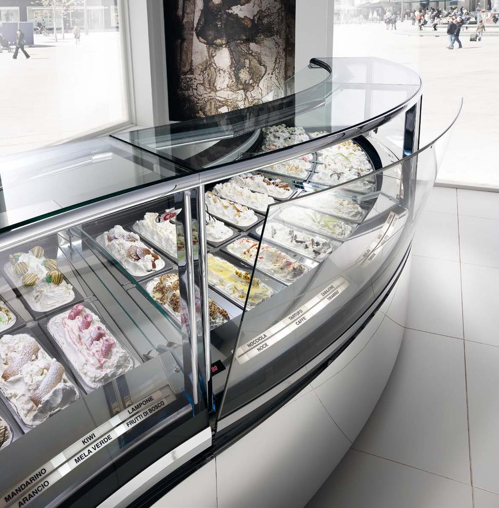 OTRAS SERIES DISPONIBLES: VERTIGO Vitrinas modulares profesionales para heladería, pastelería, charcutería y panadería.