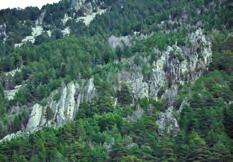 7. Llastra de l Obac Esta es una roca bastante plana situada hacia el Norte. Sólo dispone de 3 vías de escalada.