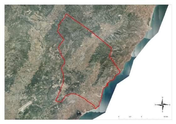 Ilustración 4. Mapa del término municipal de Alcalà de Xivert - Alcossebre. Fuente: MEDIXXI GSA. El término municipal de Alcalà de Xivert - Alcossebre pertenece a la comarca del Baix Maestrat.