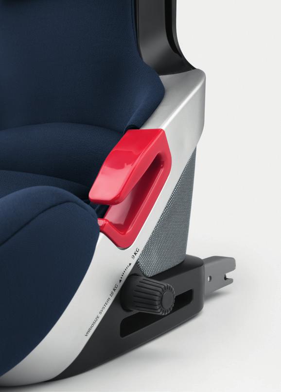 MÁS FÁCIL Y SEGURO QUE NUNCA La silla VARIO XT-5 ofrece un excelente control de la energía, innovadores materiales de amortiguación y una geometría ergonómica del cinturón perfecta.