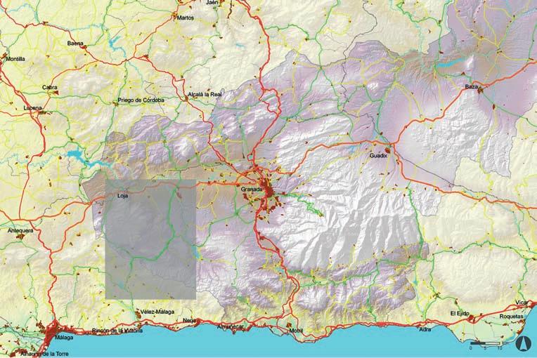 49 5 en desvío por camino al Cortijo de Venta Alta (Málaga). Jerarquía: Red Intercomarcal de Carreteras de Andalucía. Titularidad: Junta de Andalucía.