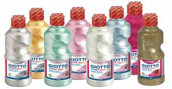 Giotto superlavable Témpera lista para su uso con una fórmula más lavable y muy rica en pigmentos. Segura y homogénea con pigmentos de calidad superior para obtener colores muy cubrientes.