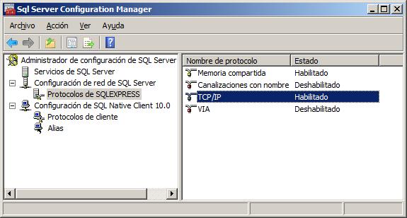 c) Por último, en la sección "Servicios de SQL Server" debemos verificar que la instancia con la que queremos arrancar se encuentra iniciada: Si hemos configurado