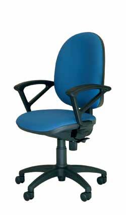 Fixed or adjustable height arms optional. Base five-pointed polyamide reinforced with fiberglass.