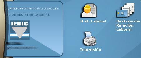 Figura 6.1.1: Menú de la tarjeta leída. 6.2. Historia Laboral con Cursos y con Certificaciones de Competencias Muestra la Historia Laboral del trabajador al cual pertenece la tarjeta ingresada.