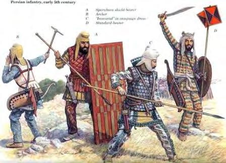 10 Imágenes N 17-19: Los inmortales 4 (ilustración artística) 4 Heródoto nos menciona en las Guerras Médicas, que los Inmortales eran