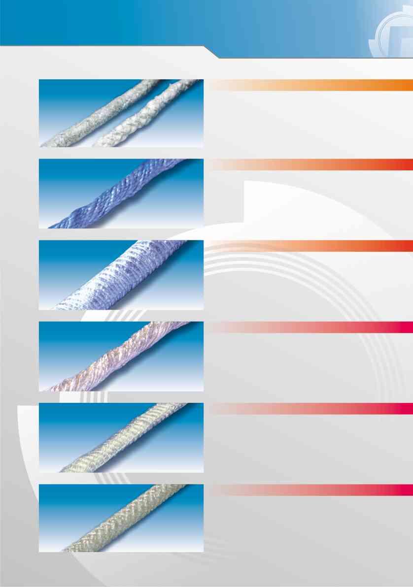 Cordones / trenzas cordón CMS-Bio-ISO con inconel se alcanza una resistencia a la temperatura de aprox. 1.000 C.