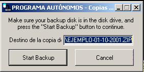 Pulsemos el botón <Start Backup> (<Iniciar la copia de seguridad>) y el programa procederá a realizar la copia que quedará en el disco que le hayamos indicado.