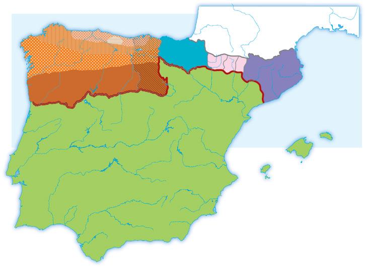 Avanza en competencias Organizar información 7 Completa las siguientes frases: a) En los Pirineos se constituyeron núcleos de resistencia en..., Aragón y los condados.