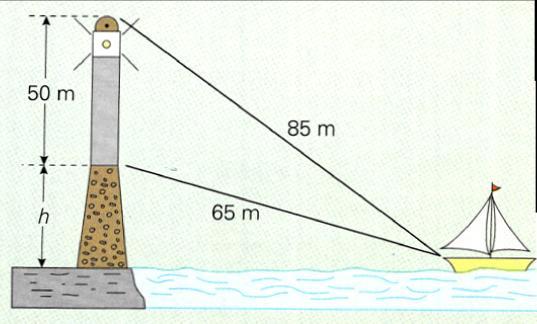 Hallar la altura del globo y la longitud del cable más etenso. (Ayuda: Trazar la altura correspondiente al lado del cable más etenso). (Soluc: 71,80m; 119,31m) Método de doble observación: 71.