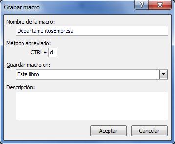 COLEGIO GIMNASIO CERVANTES TALLER INICIAL MACROS CREAR UNA MACRO En esta ocasión mostraré cómo crear una macro en Excel utilizando la grabadora de macros.