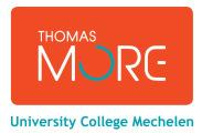 Thomas more university College www.thomasmore.be/ DISEÑO (Interior Design) IDIOMA: Programa semestral 30 ECTS en inglés B2.