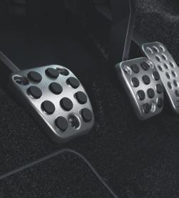 ALUMINUM SPORT PEDALS Put down the aluminum sport pedal and get ready to take off.