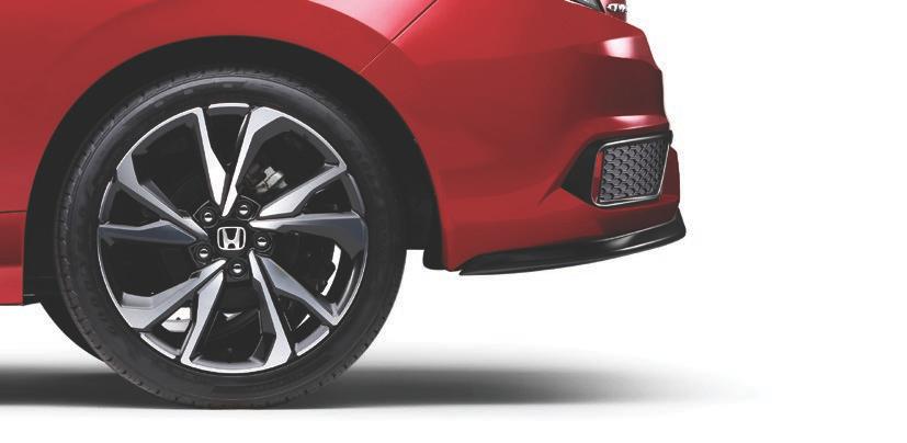 18-INCH ALLOY WHEELS Upgraded, larger brakes are perfectly showcased by the 18-inch Machine-Finished Alloy Wheels just two facets of the