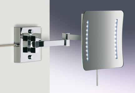 7" h 90º Tecnología LED en Iluminación Esta nueva tecnología aplicada a nuestros espejos, ofrece mayor eficacia y