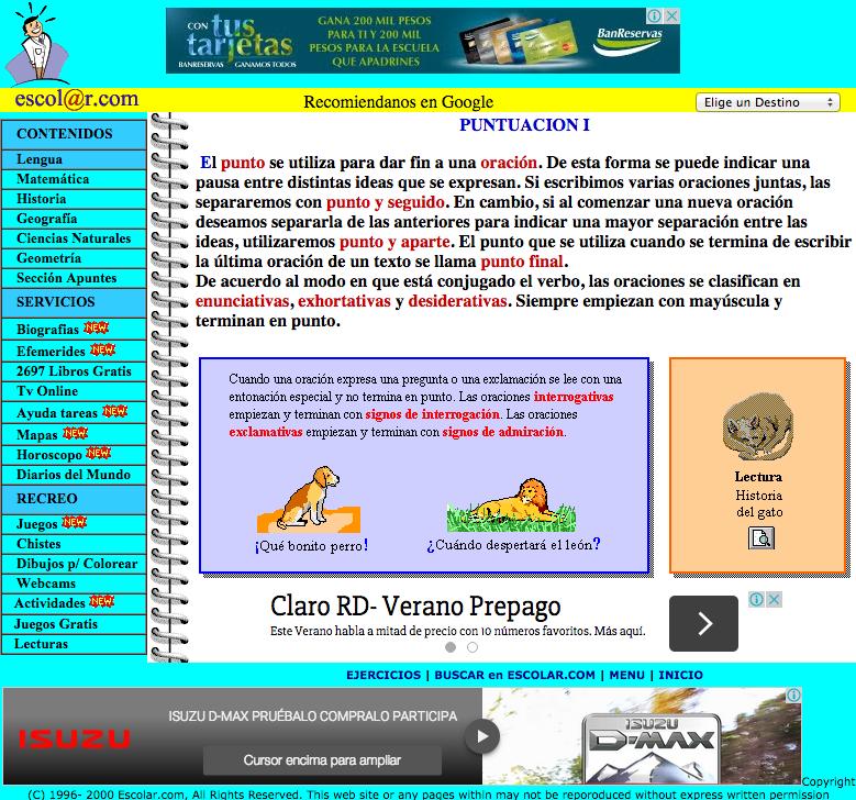 Cuarto de primaria Lengua Española ANEXO 2 Para actividad 3.