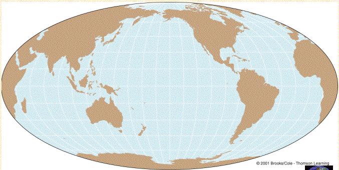 Tamaño o océano/continentes Proyección