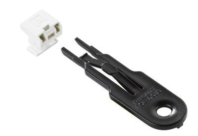 Abrazaderas para cable Tak-Ty Hook and Loop, en rollo y tiras. Largo 75' (22.9m), ancho 0.75" (19.1mm), asa de nylon, gancho de polietileno. Negro.