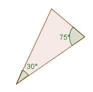 10 FULL DE TREBALL B ELS TRIANGLES Anem a recordar dos propietats que tenen tots els triangles B.1. Si dos dels tres angles d'un triangle mesuren 30º i 75º respectivament, quant mesura el tercer angle?