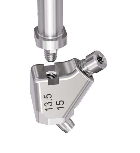 Extracción de la caja Acople el tornillo de interbloqueo al instrumento de extracción de implantes mediante un giro completo del tornillo ().