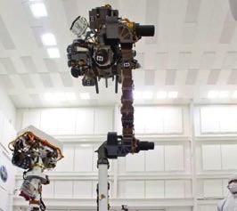 Desarrollado para actuar como laboratorio científico móvil, el Curiosity está equipado con numerosos instrumentos y cámaras