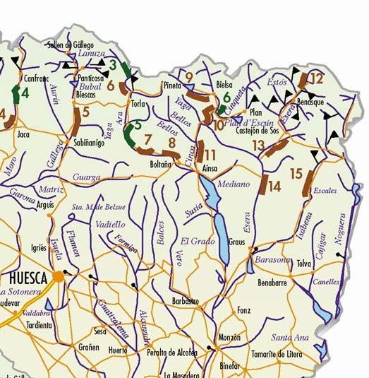 Plan hidrológico del río Esera - 76 - Los tramos definidos como cotos en sus dos clases, están sometidos además de a una normativa específica (cebos, cupos, nº de permisos, etc.