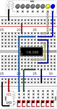 Taller de Diseño de Circuitos Digitales y Programas de Computadoras Cuáles son los estados lógicos específicos de LED1 y LED2 cuando SW1 y SW2 están en 1?